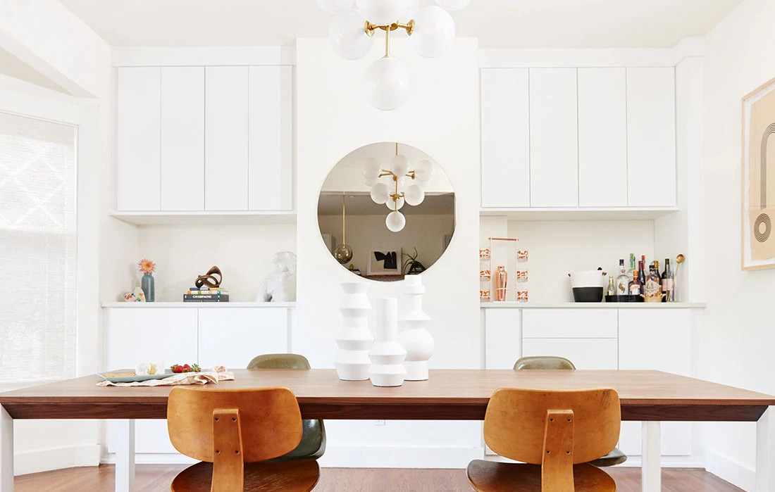Photo of a kitchen with a Dove finish
