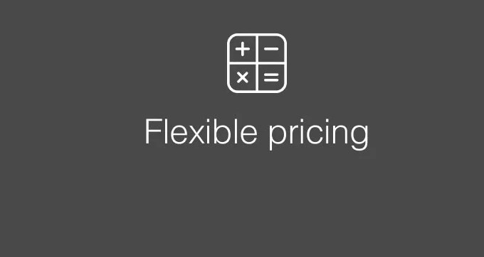 Flexible pricing