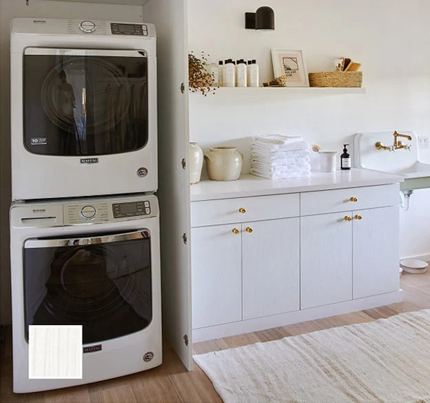 Image shows Washed White finish