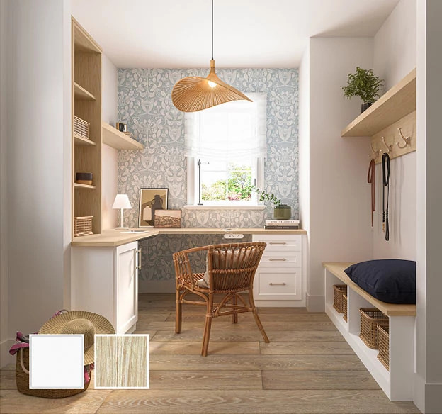 Image shows Dove & Natural finish