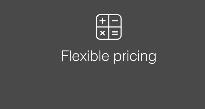 Flexible pricing