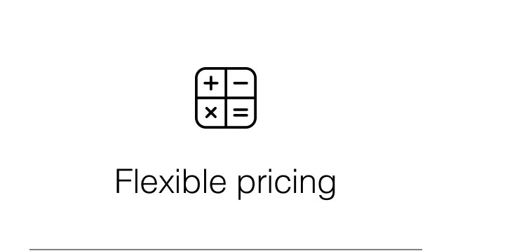 Flexible pricing