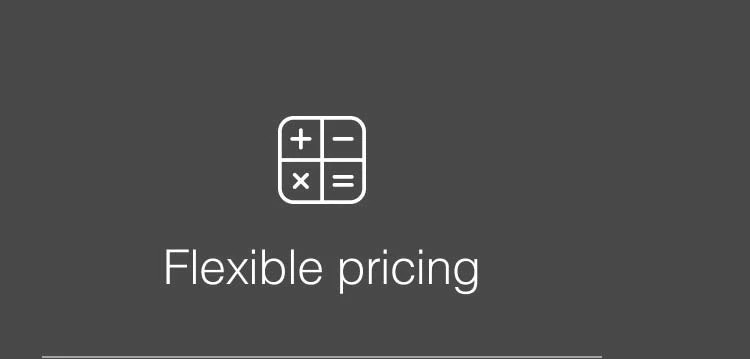 Flexible pricing