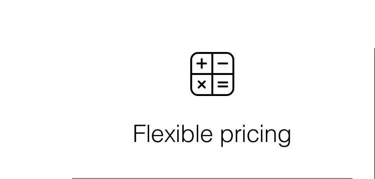 Flexible pricing