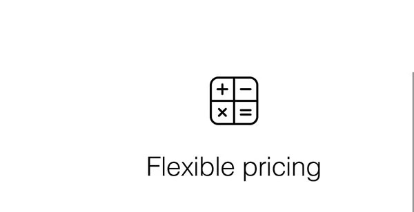 Flexible pricing