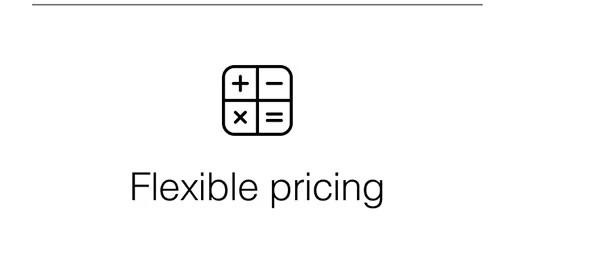 Flexible pricing
