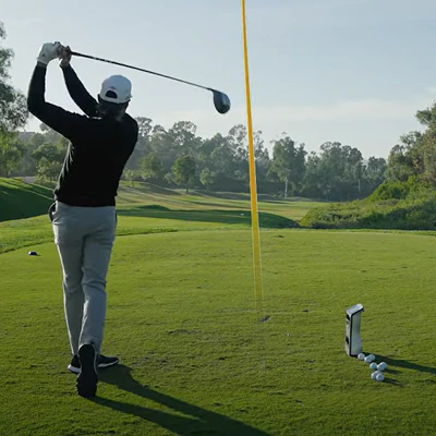 Golf Shot Off The Tee