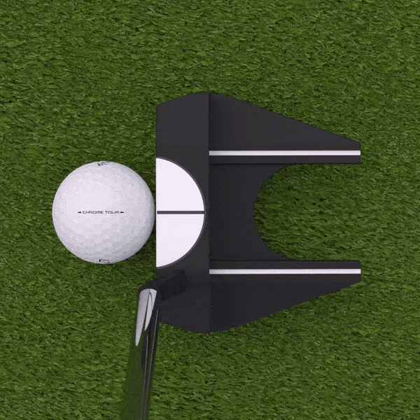 1/2 Ball alignment with golf ball