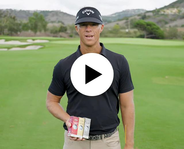 Johnny Thompson Holding Callaway 2026 Chrome Balls