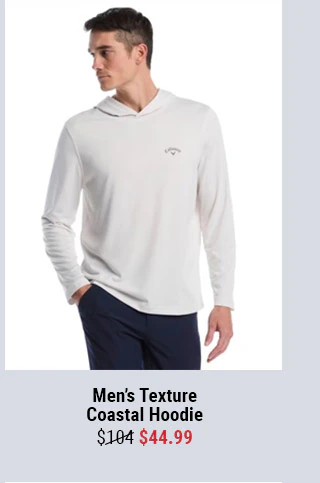 Men's Texture Coastal Hoodie | $44.99
