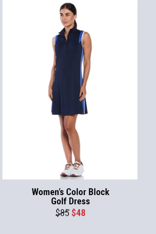 Women's Color Block Golf Dress | $48