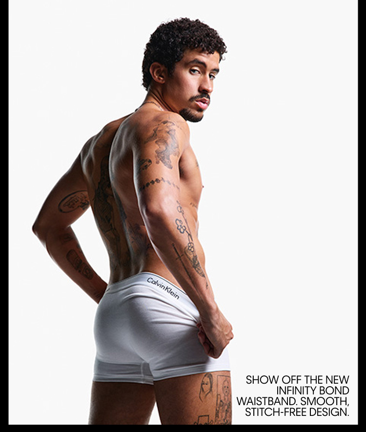 SHOW OFF THE NEW INFINITY BOND WAISTBAND. SMOOTH, STITCH-FREE DESIGN.