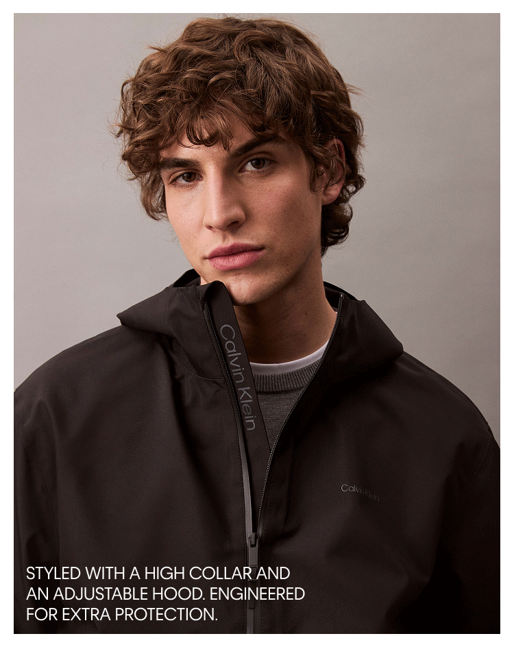 STYLED WITH A HIGH COLLAR
