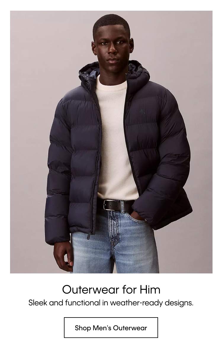 Outerwear for Him - Sleek and functional in weather-ready designs. Shop Men's Outerwear
