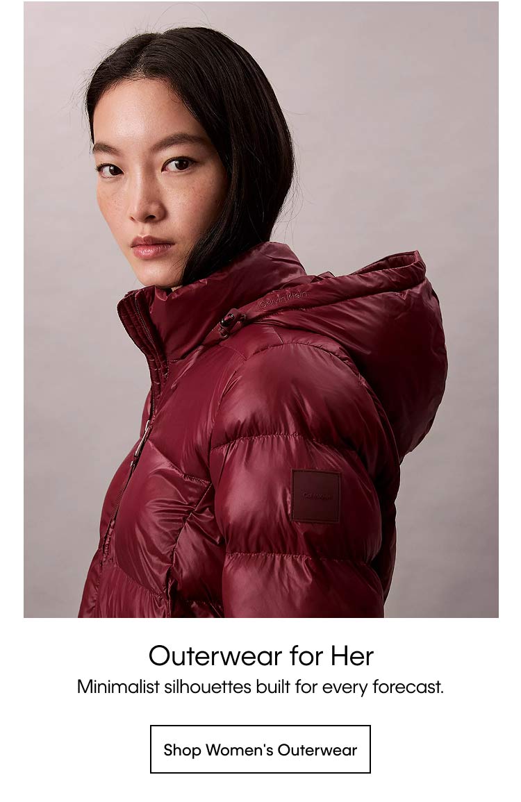 Outerwear for Her - Minimalist silhouettes built for every forecast. Shop Women's Outerwear