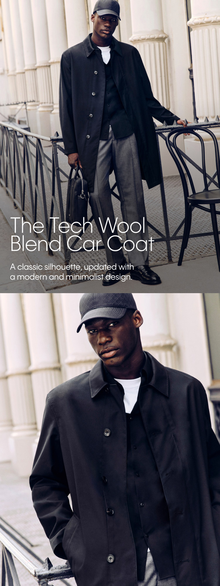Tech Wool Blend Coat