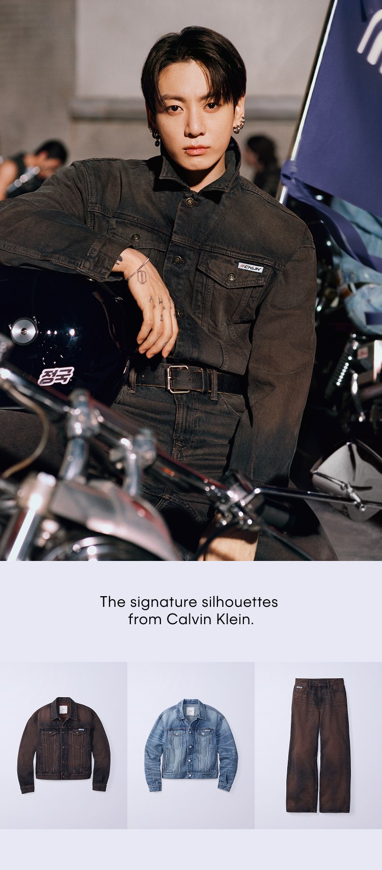 The signature silhouettes from Calvin Klein.