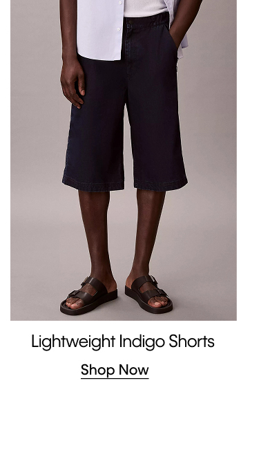 Lightweight Indigo Shorts. Shop Now.