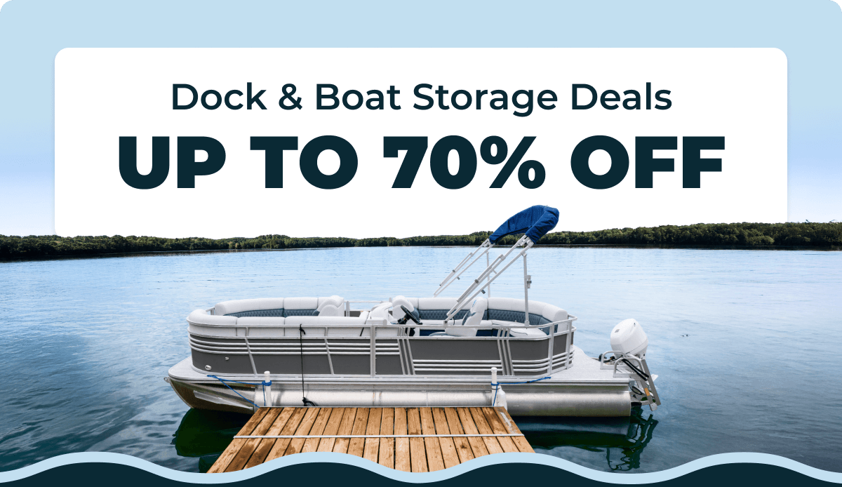 Dock & Boat Storage Deals I up to 70% off