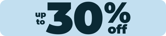 up to 30% off