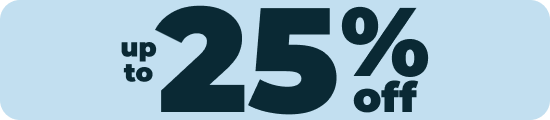 up to 25% off
