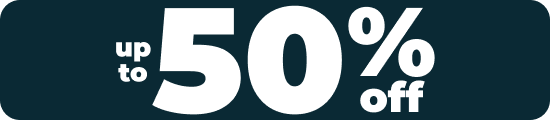 up to 50% off