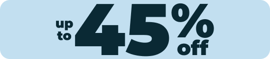 up to 45% off