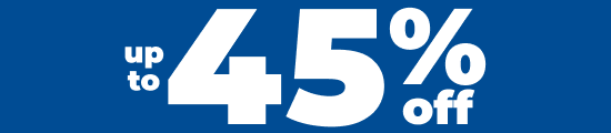up to 45% off