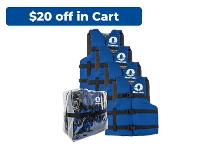 Overton's Universal 4-Pack Life Jackets