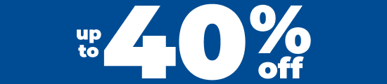 up to 40% off
