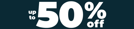up to 50% off 
