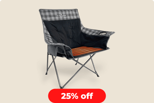 Heated Fleece Camping Chair