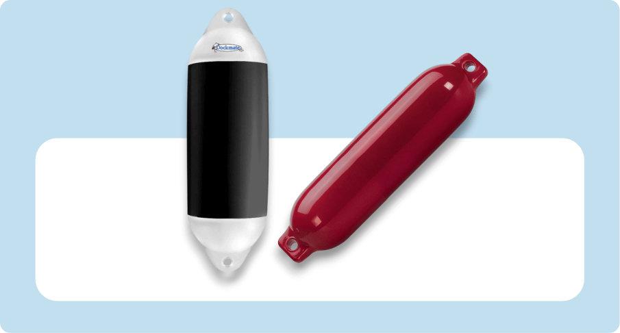 Dockmate Tuff Shield II and Smooth Dock Shield Fenders