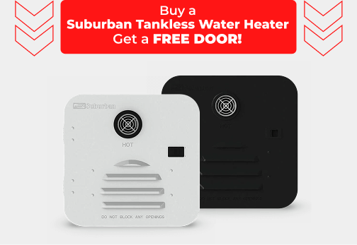 Buy a Suburban Tankless Water Heater, Get a free door!