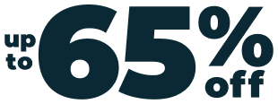 up to 65% off