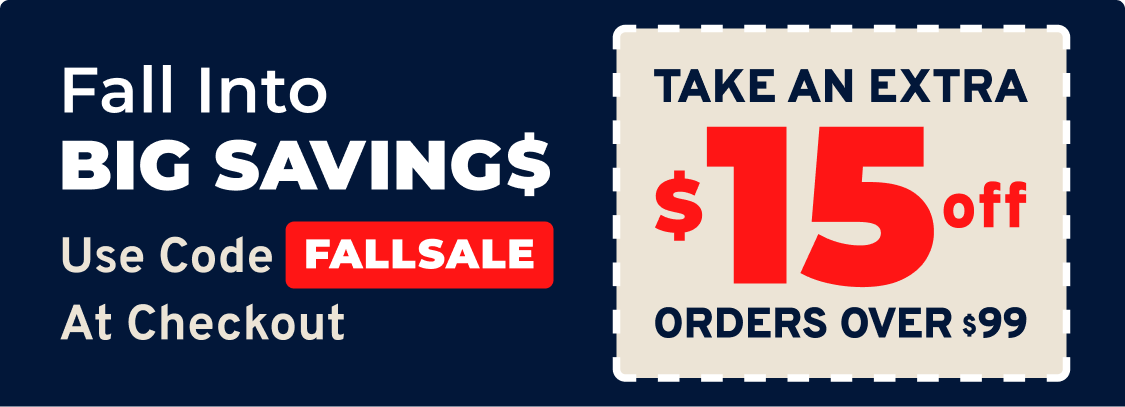 Take an Extra $15 off Orders Over $99