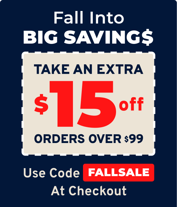 Take an Extra $15 off Orders Over $99