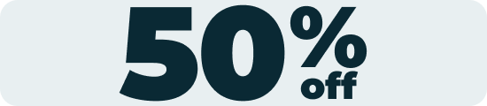 50% off