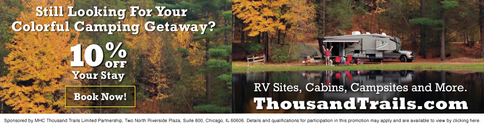 Still looking for your colorful camping getaway? 10% off your stay - Book now!