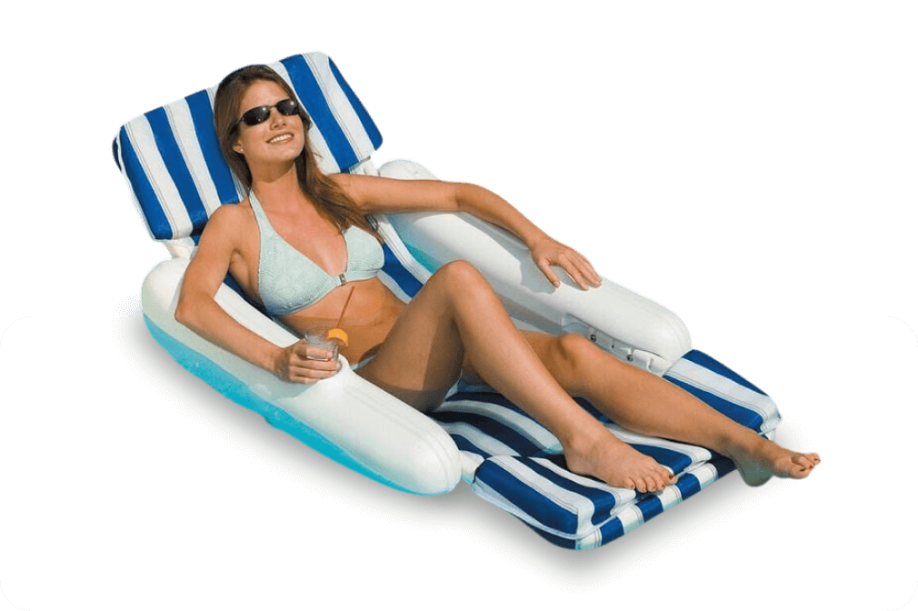 Swimline SunChaser Padded Luxury Lounge Chair
