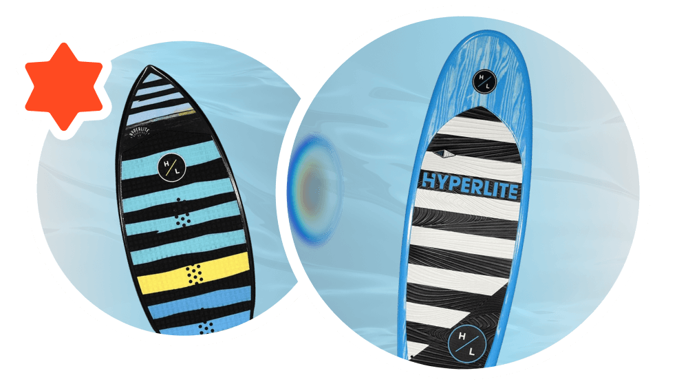 Hyperlite Broadcast & Landlock Wakesurfers