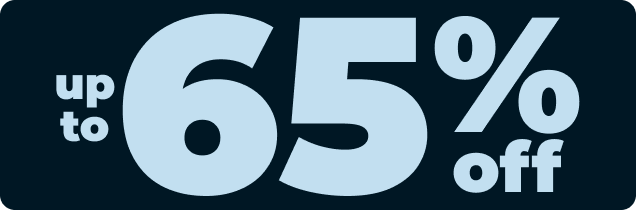 up to 65% off