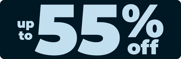 up to 55% off
