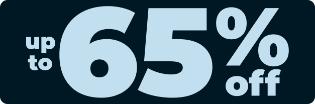 up to 65% off