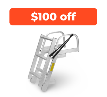 Whitecap 4-Step Folding Ladder
