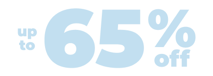 up to 65% off