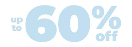 up to 60% off