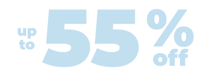 up to 55% off