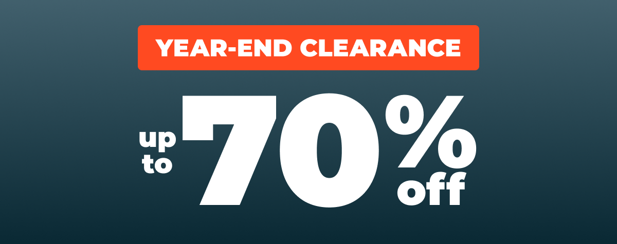 Year-End Clearance up to 70% off