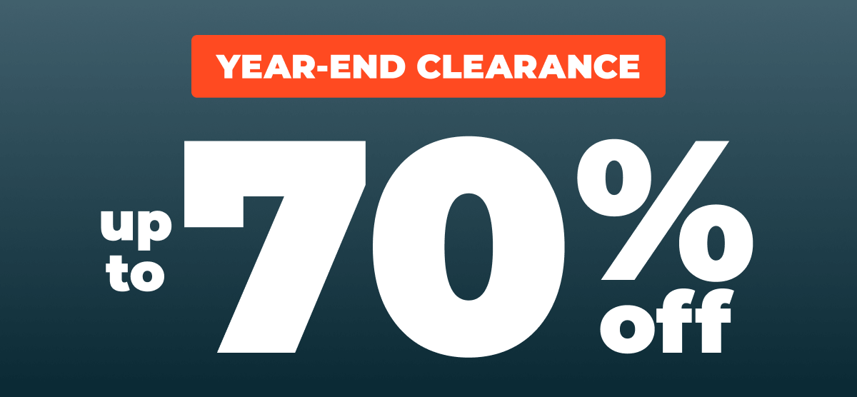 Year-End Clearance up to 70% off